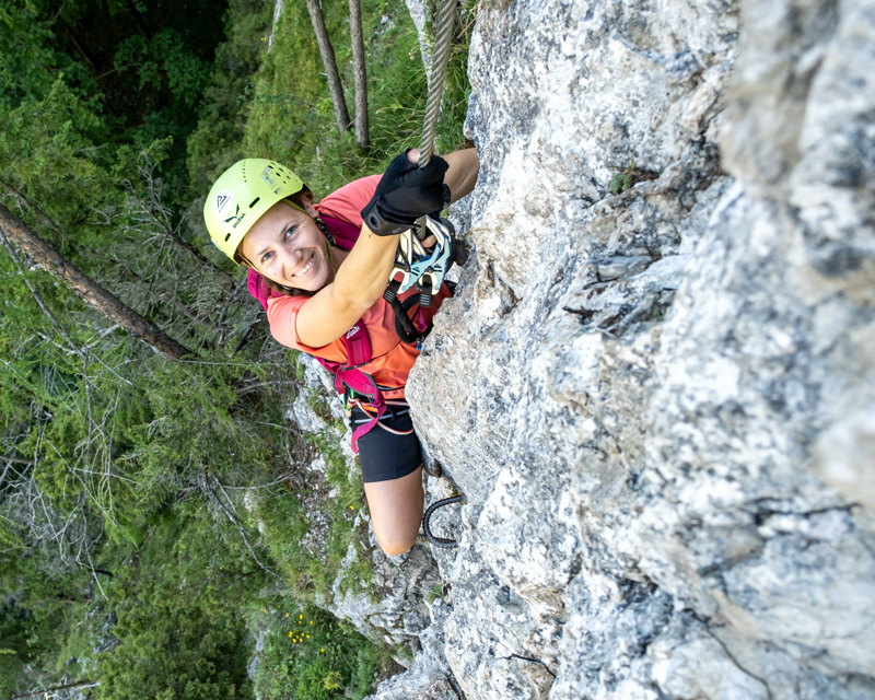 Klettersteigklurs für Anfänger im Gesäuse_Alpinschle Bergpuls ©Rene Guhl-2