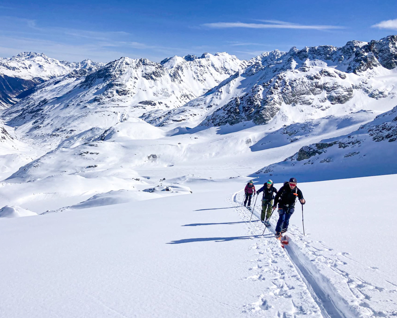 Silvretta Skidurchuerung mit Bergführer, Dreiländerspitze_©Alpinschule BERGPULS, René Guhl1