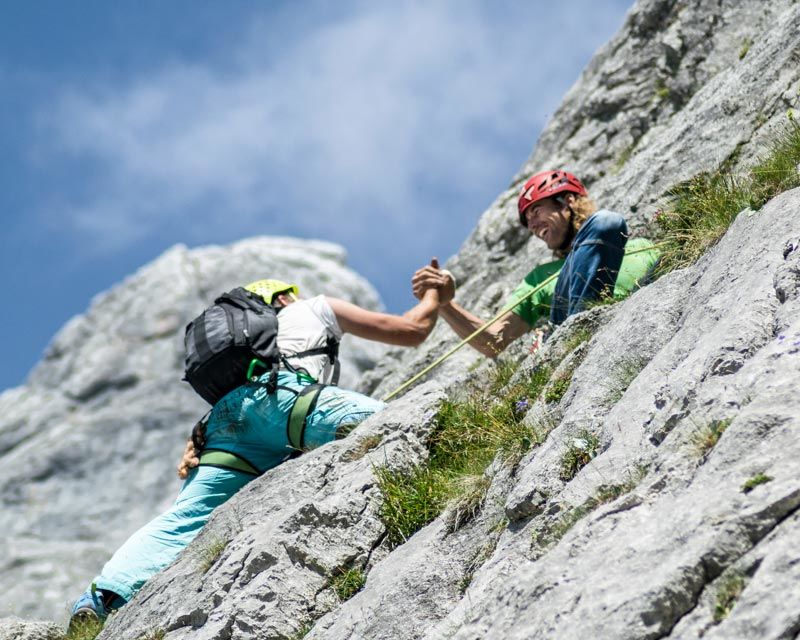 Klettern Bergführer Gesäuse Alpinschule Bergpuls