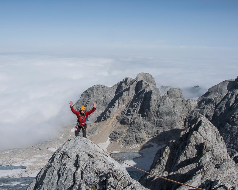 Niederer Dacchstein Nordwest Grat_ Nordwestgrat_mit Bergführer_Alpinschule_Bergpuls