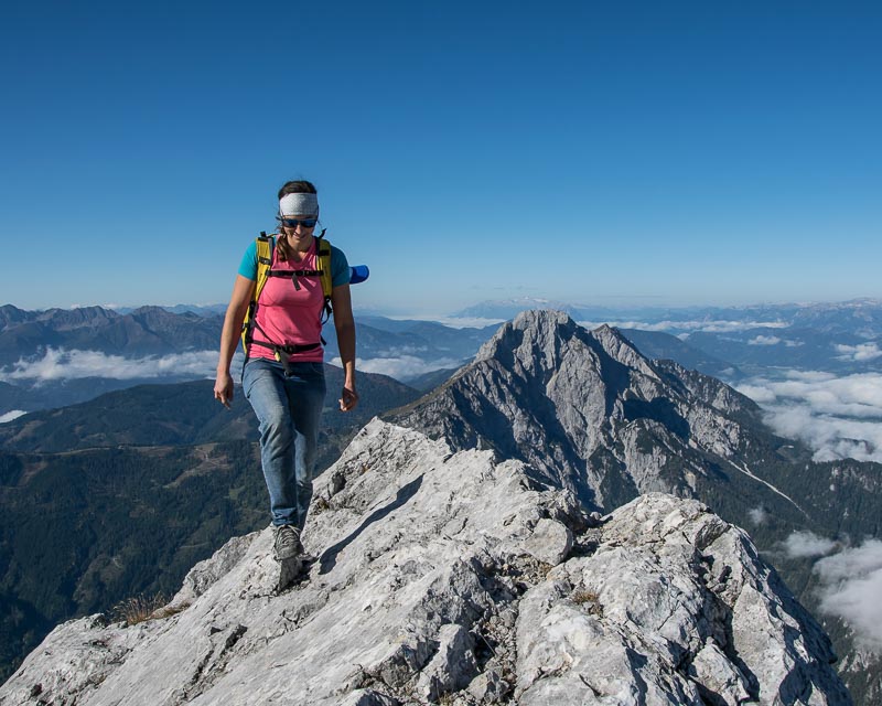 Kirchengrat, Gorßer Ödstein mit Bergführer_Alpinschule_Bergpuls_Gesäuse8