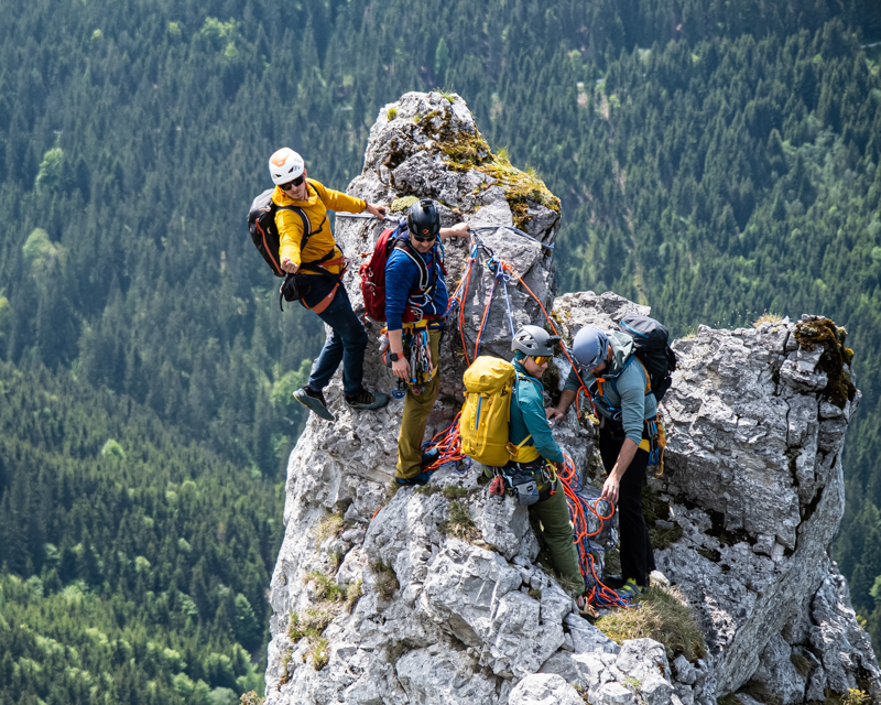 Alpinklettern Aufbaukurs_Gesäuse_Alpinschle Bergpuls ©Rene Guhl-10