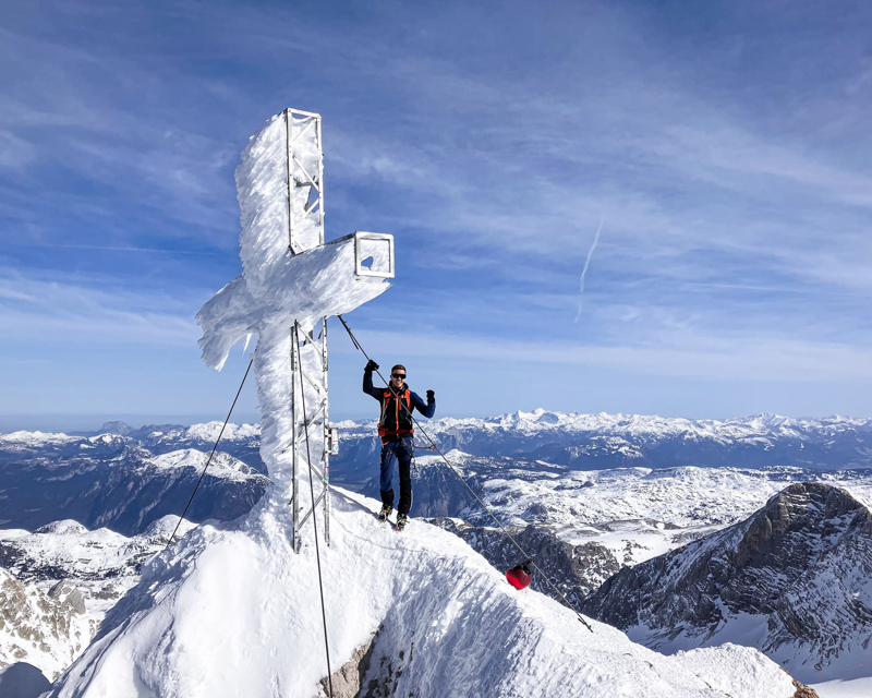 Führungskräfte-Coaching am Berg, beim Klettern, Skitourengehen, Eisklettern, Klettersteig, Mit Coach und Bergführer Rene Guhl, Alpinschule Bergpuls, Mastermind Coaching